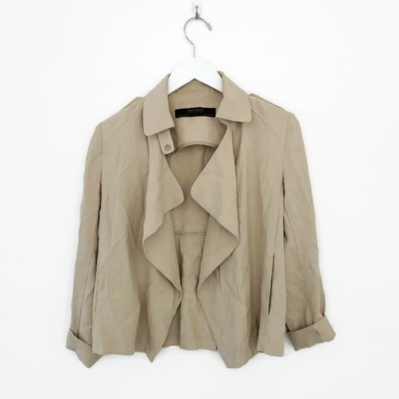 cropped trench coat zara